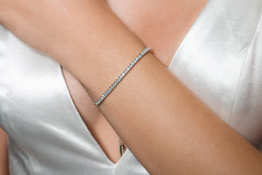 ICONIC BRIDAL VERA 2MM BRACELET SILVER ADJUSTABLE