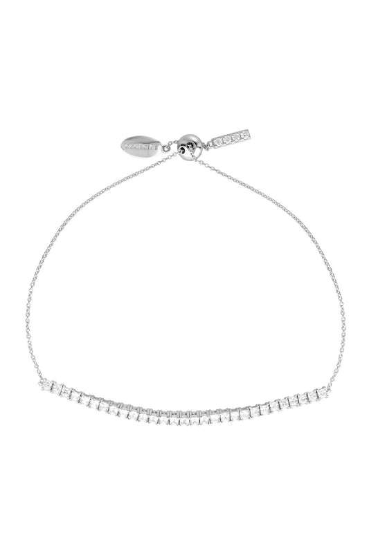 ICONIC BRIDAL VERA 2MM BRACELET SILVER ADJUSTABLE