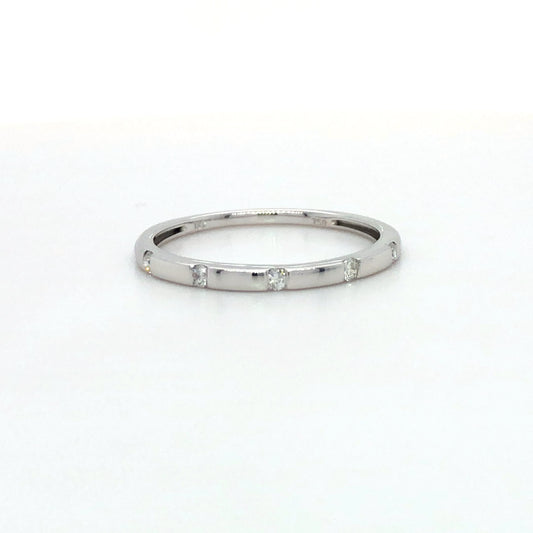 18K WG 5 DIA WEDDING BAND