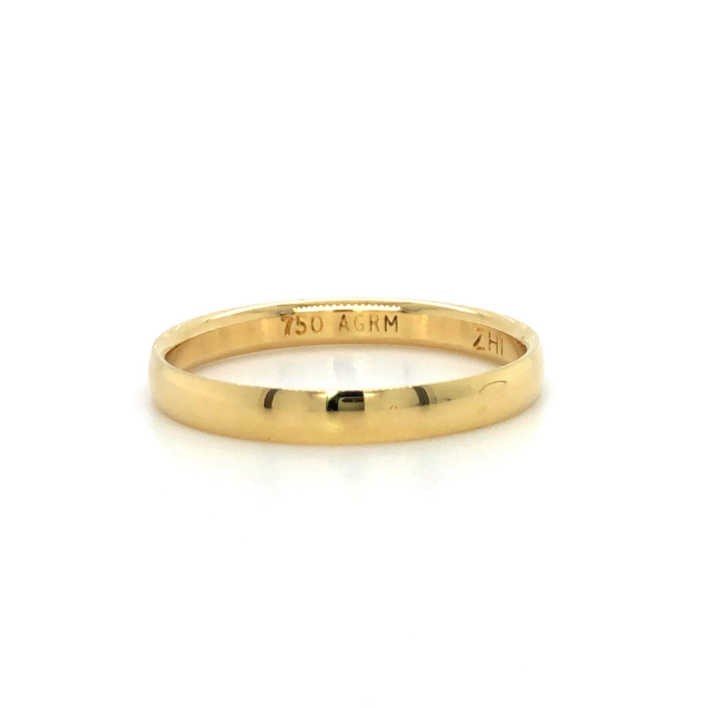 18K YG 3MM PLAIN BAND