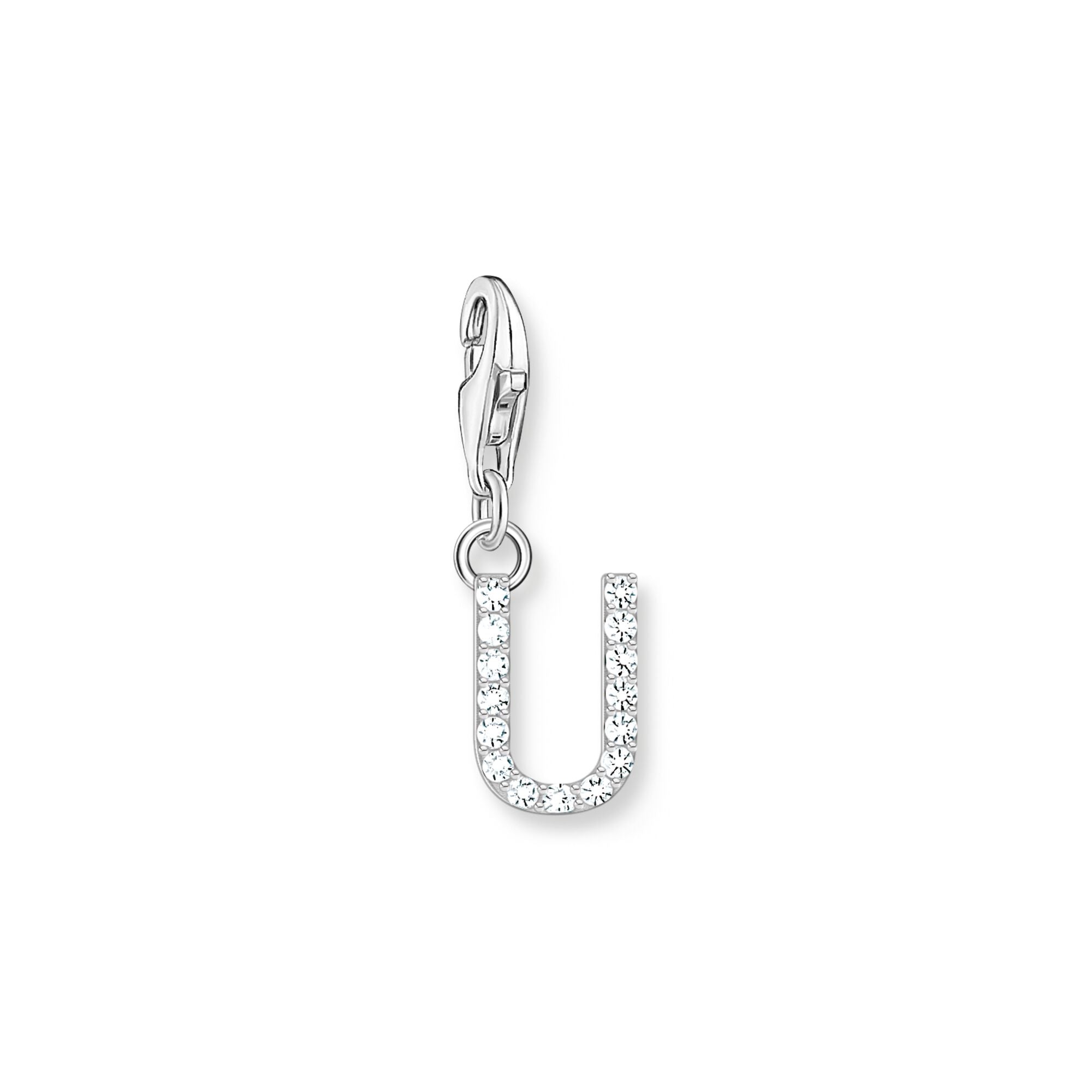 Thomas Sabo Initial Charm Pendant — U, Sterling silver