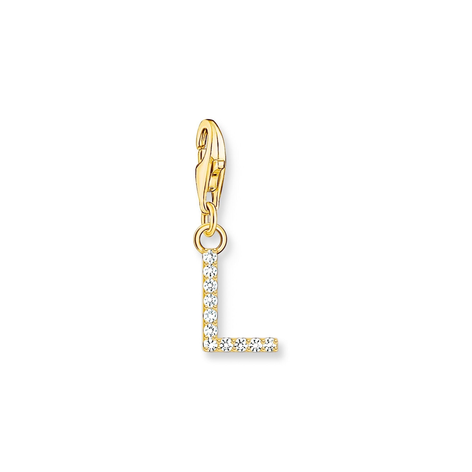Thomas Sabo Initial Charm Pendant — L, Gold-plated