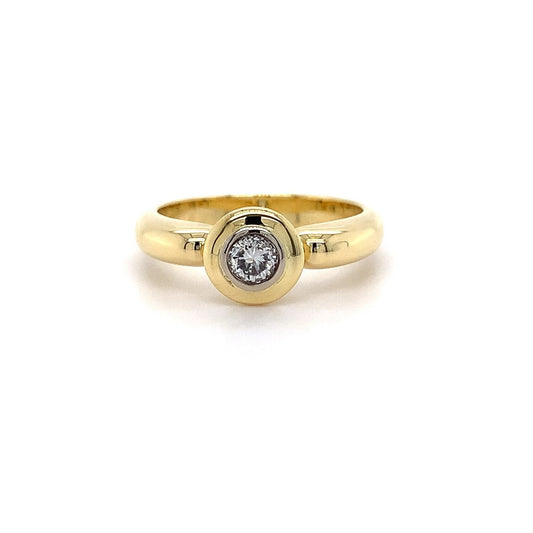 18ct YG Dia 0.26ct Ring