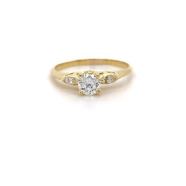 18kt YG Dia Bril/Marq Eng Ring 0.46ct
