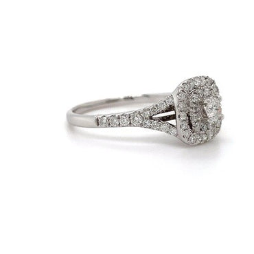 18kt WG Halo Cluster Dia 1.00ct Ring