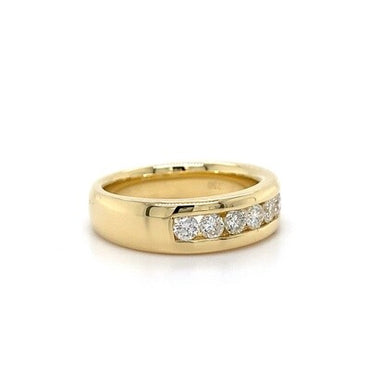18kt YG Channel Band Dia 0.63ct Ring