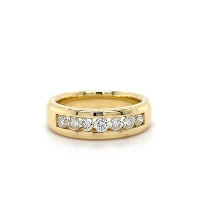 18kt YG Channel Band Dia 0.63ct Ring