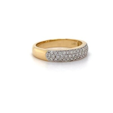 18kt YG Pave Dia 0.50ct Band