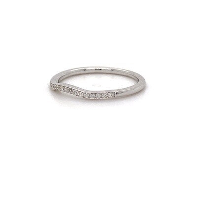 18kt WG Dia Fitted Band 0.09ct