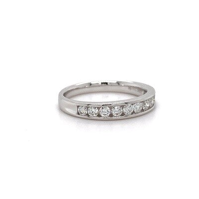 18kt WG Dia Channel Band 0.49ct