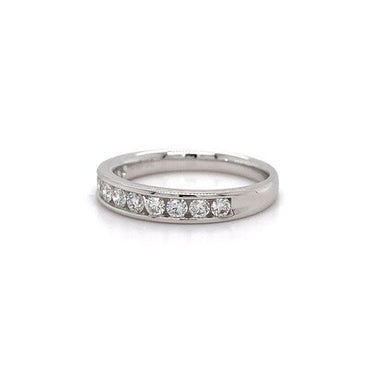 18kt WG Dia Channel Band 0.49ct
