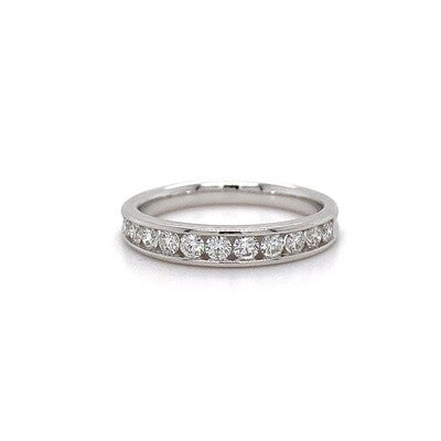 18kt WG Dia Channel Band 0.49ct
