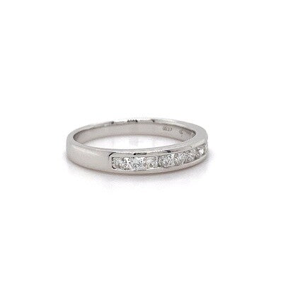 18kt WG Dia Channel Band 0.37ct