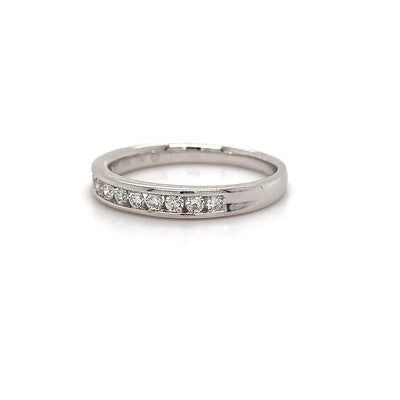 18kt WG Dia Channel Band 0.23ct