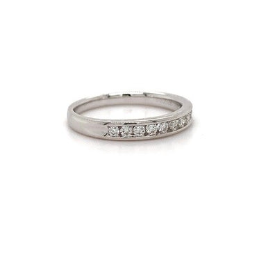 18kt WG Dia Channel Band 0.23ct