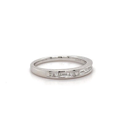 18kt WG Princ Bagg Dia Chnl Band 0.31ct