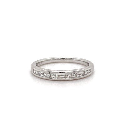 18kt WG Princ Bagg Dia Chnl Band 0.31ct