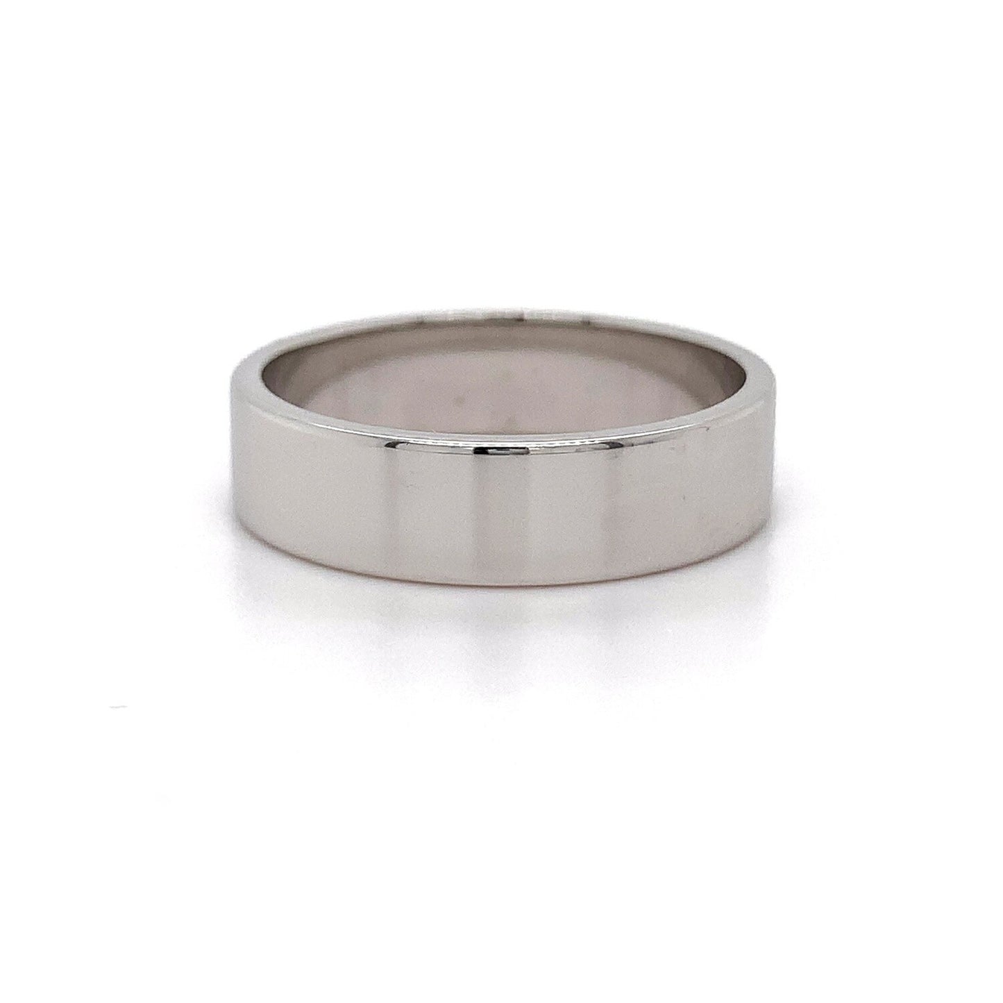 9kt WG Plain 6mm Band