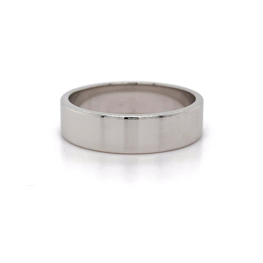 9kt WG Plain 6mm Band