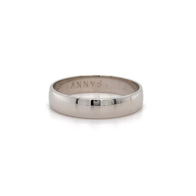 9kt WG 4mm Plain Band