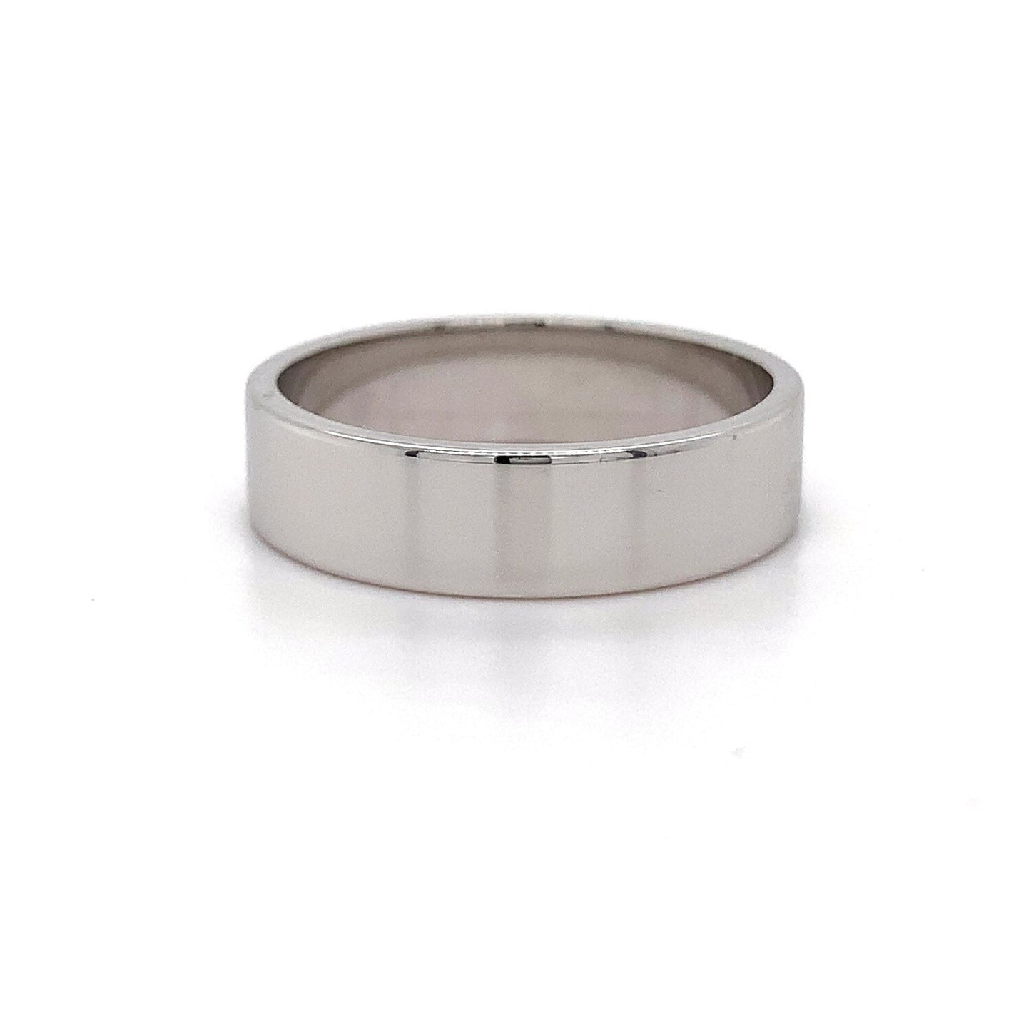 9kt WG Plain 6mm Band