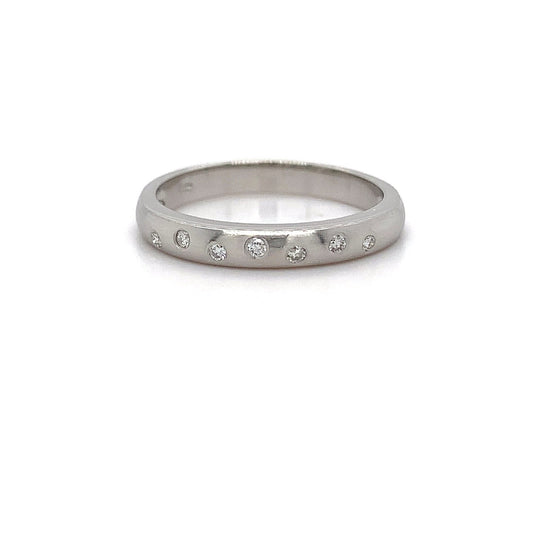 Platinum Dia Band 0.08ct