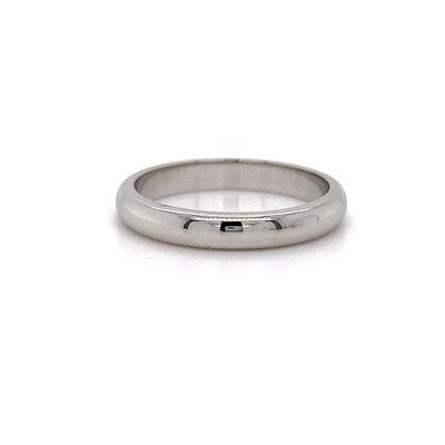 18kt WG 3mm Plain Band