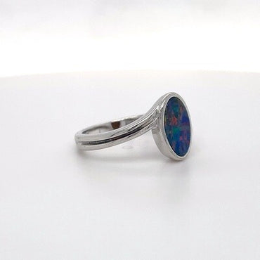 Aus Opal 925 Silver Ring