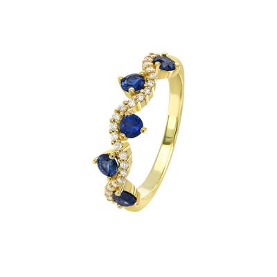18ct YG 0.57ct Nat Aus Sapphire Savannah Ring