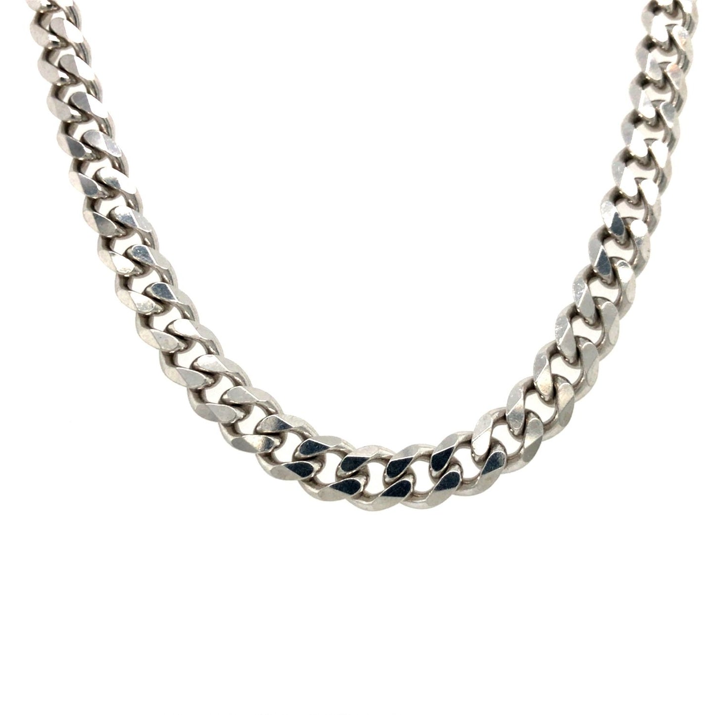 Silver 60cm Curb Cut Chain