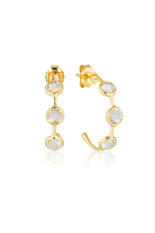 GEORGINI Kiklo White Topaz Hoop