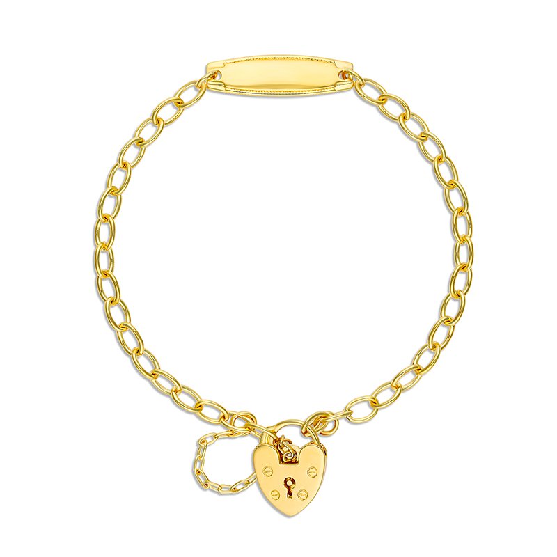 Brooklyn Belcher Bracelet with ID Yellow Gold Plated