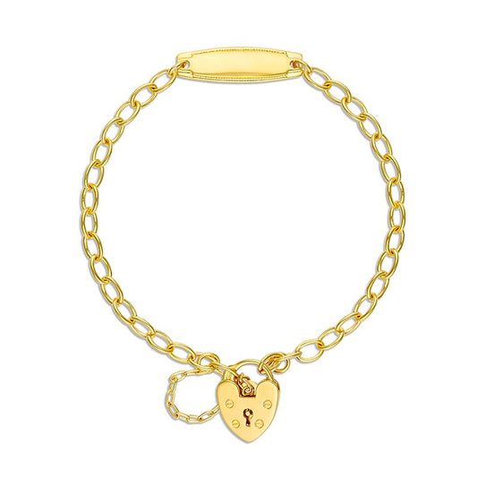 Brooklyn Belcher Bracelet with ID Yellow Gold Plated