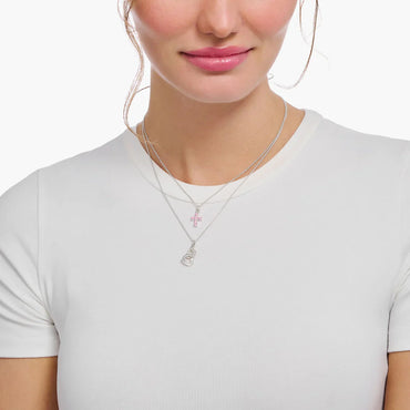 THOMAS SABO Necklace with intertwined hearts pendant - gold