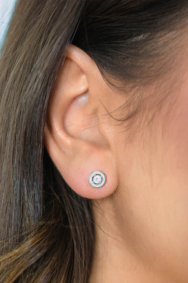 MILESTONE HALO EARRINGS IN SILVER