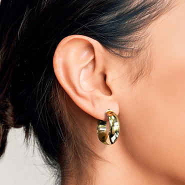 9Y Thick Hoop Earring