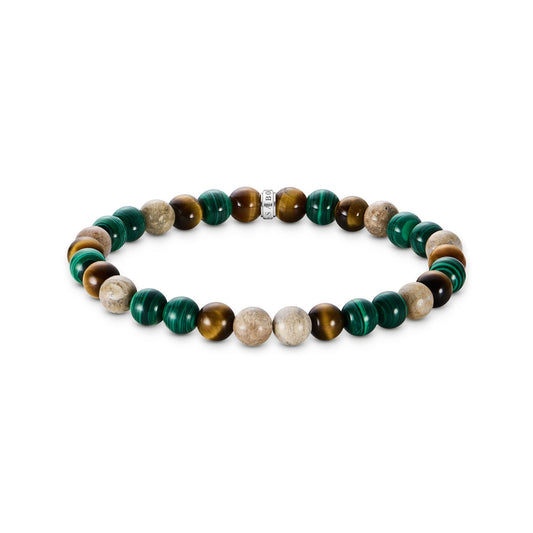 THOMAS SABO Bracelet with earth and green beads