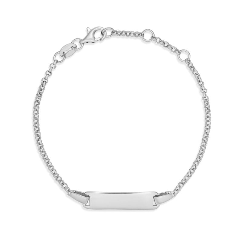 Jojo Belcher ID Plate Bracelet Sterling Silver 16cm