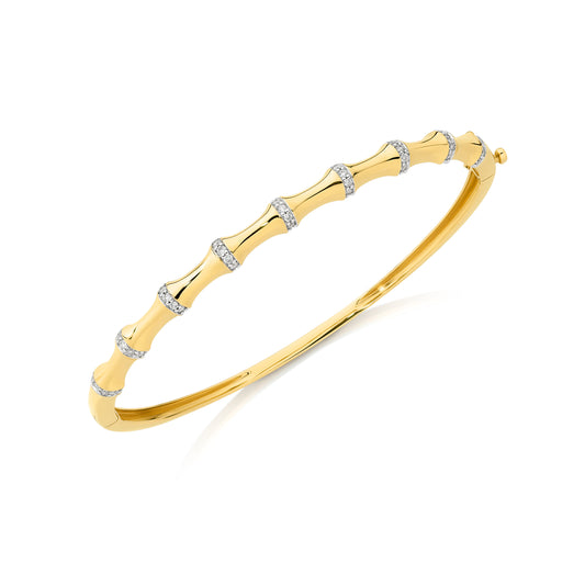 Bangle 9/18KT 8.4g/11.61g 0.34ct GH/SI