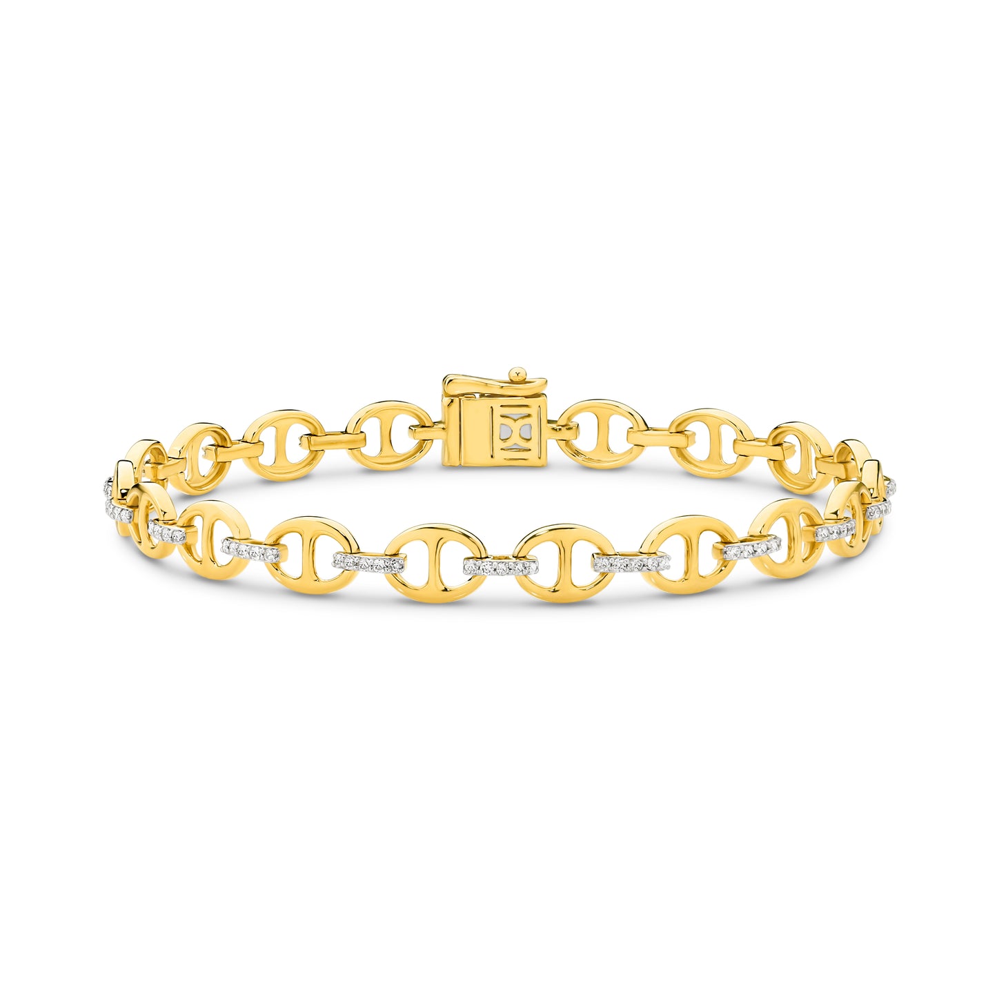 Bracelet 9KT 8.93g/18KT 11.91g 0.5ct GH/SI