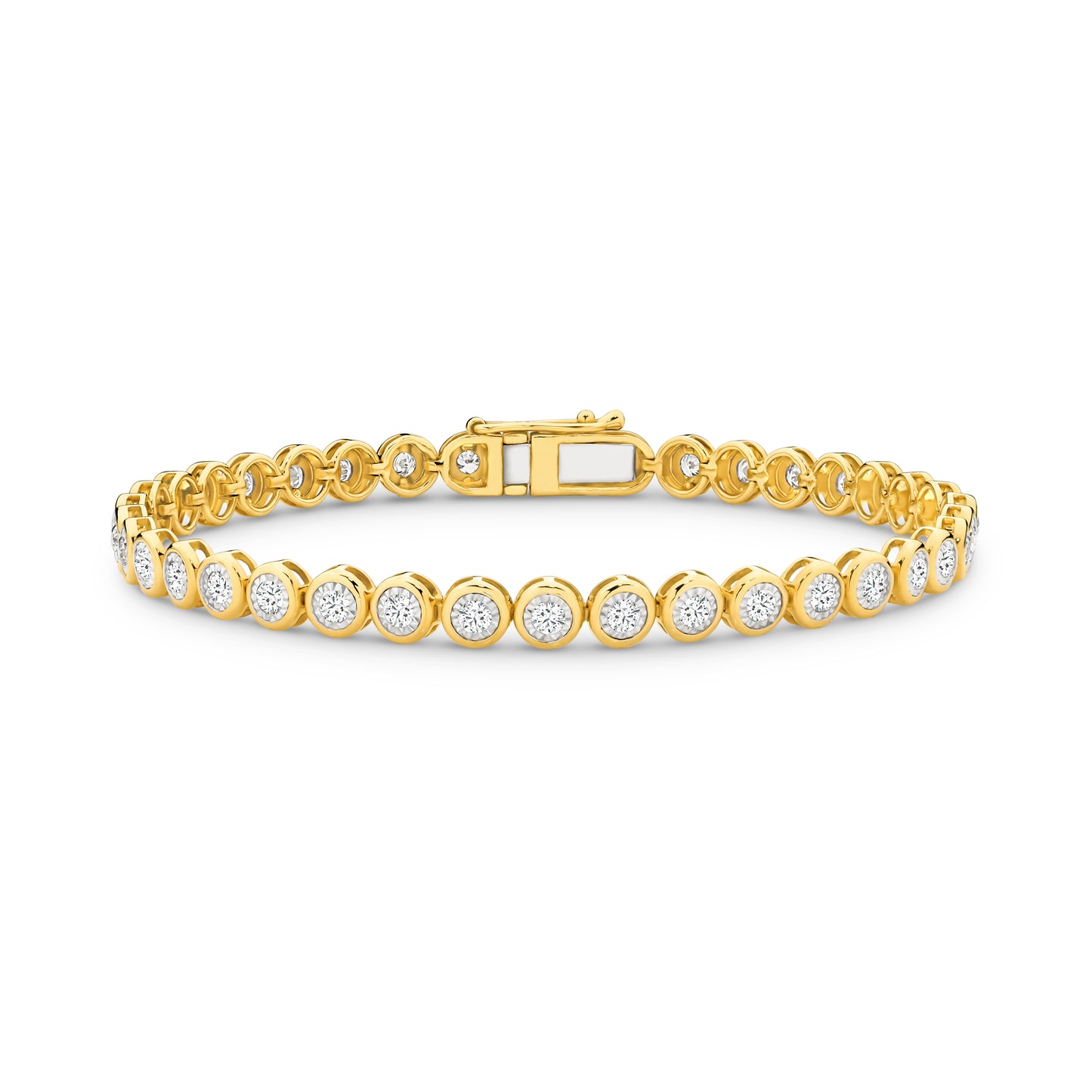 Bracelet 9KT 8.205g/18KT 10.94g 1.7ct GH/SI