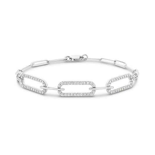 Bracelet 9KT 3.67g/ 18KT 4.9g 0.53ct GH/SI