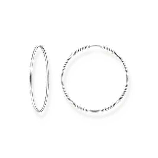 THOMAS SABO Hoop Earrings Large Silver