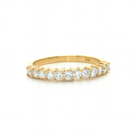 18K YG lab dia STOCK WEDD Ring