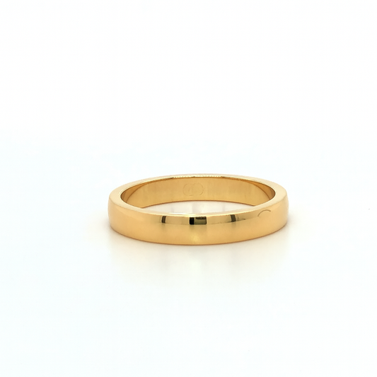 18K YG 3MM PLAIN BAND