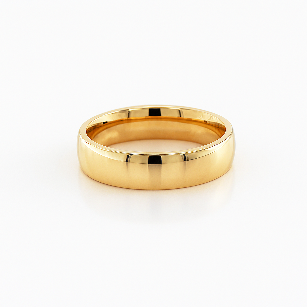 9K YG 4MM Plain Band