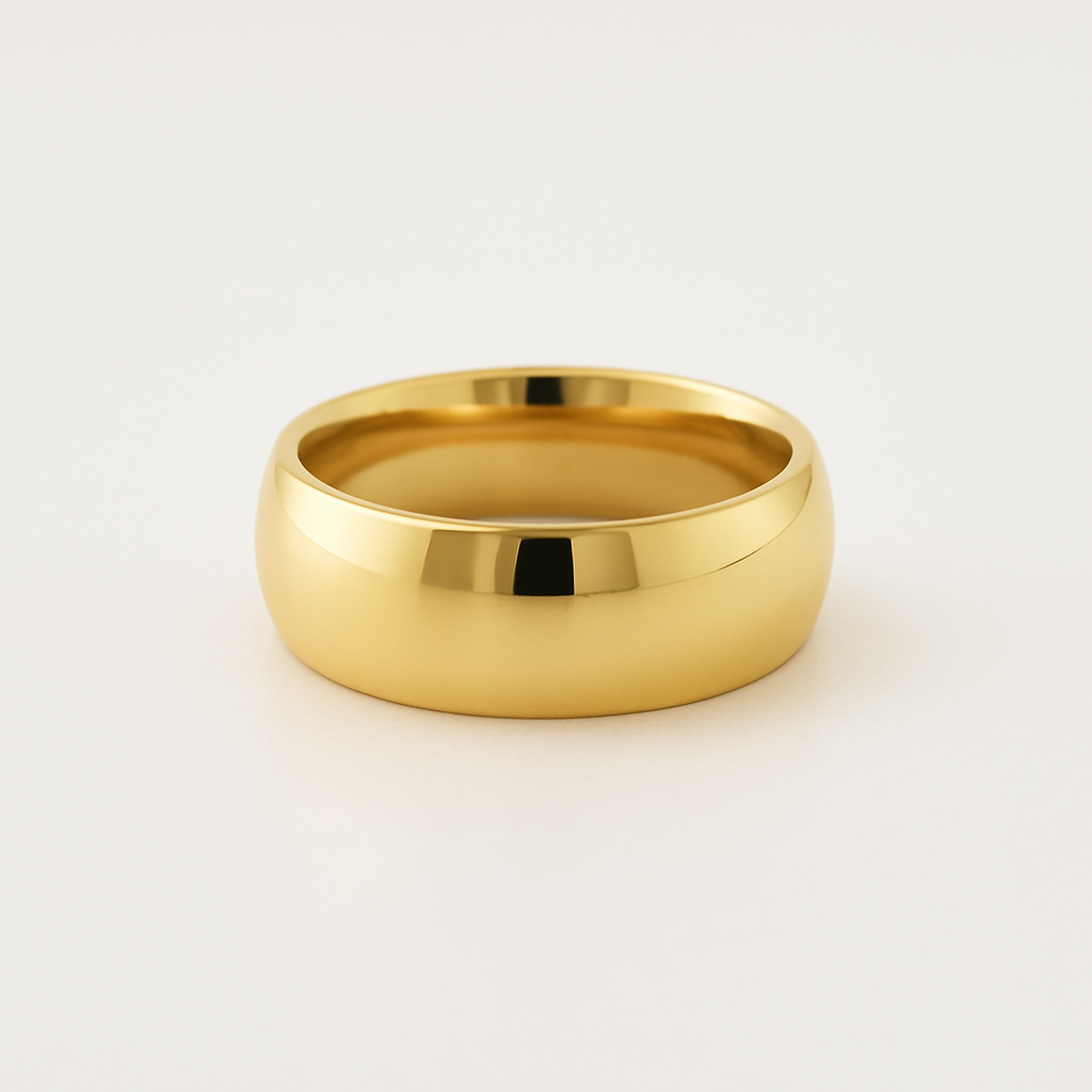 9K YG 7MM Plain Band