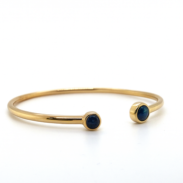 9kt YG Triplet FLEX Cuff Opal Bangle