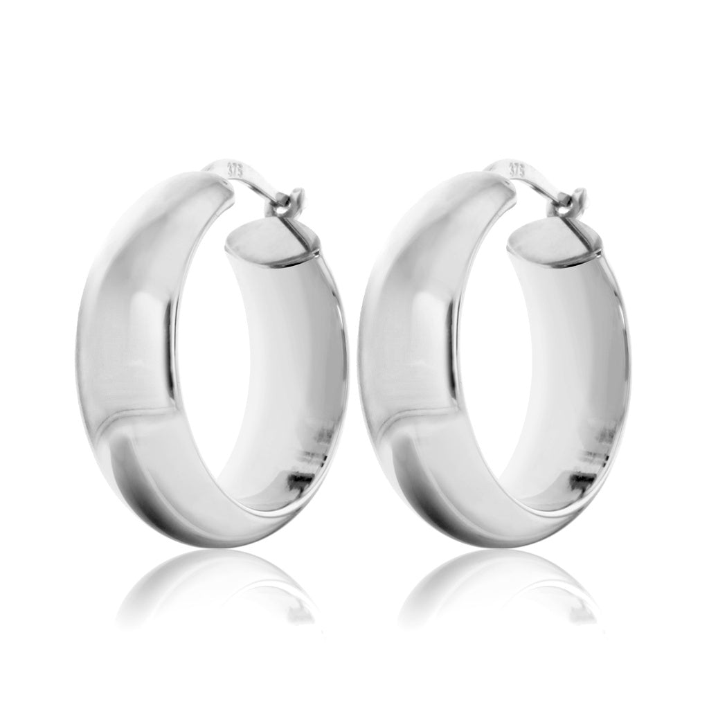 9W Thick Hoop Earring