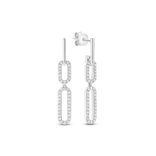 Drop Earrings 9KT 3.01g/18KT 4.01g 0.43ct GH/SI